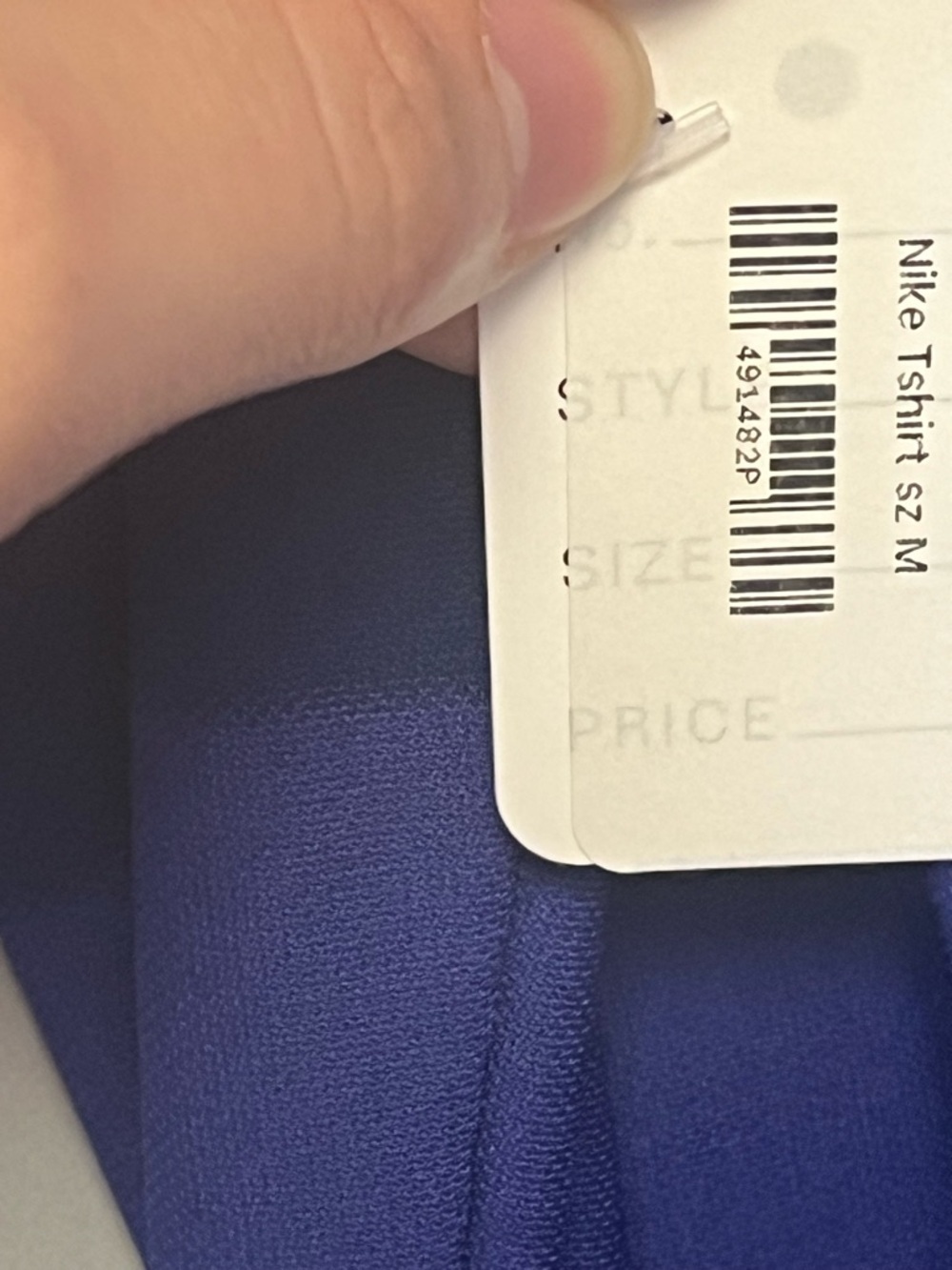 Nike Women's Short Sleeve Striped Polo Tee - Blue - Picture 4 of 4
